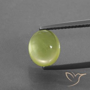 3.51 ct Oval Prehnite, 9.2 x 8 mm From South Africa, Photo A