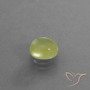 2.38 ct Yellow Prehnite Stone, Natural Prehnite in Oval Cabochon Shape for Sale