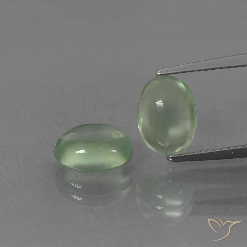4.18 ct Oval Prehnite, 9.2 x 7 mm From South Africa, Photo A