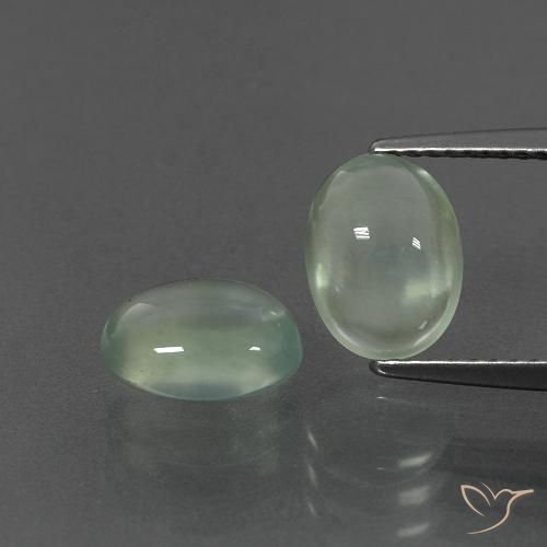 3.77 ct Oval Prehnite, 8.9 x 6.8 mm From South Africa, Photo A