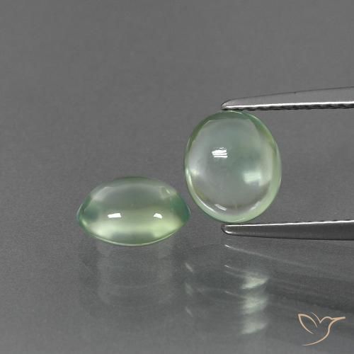 2.85 ct Oval Prehnite, 7.7 x 6.5 mm From South Africa, Photo A