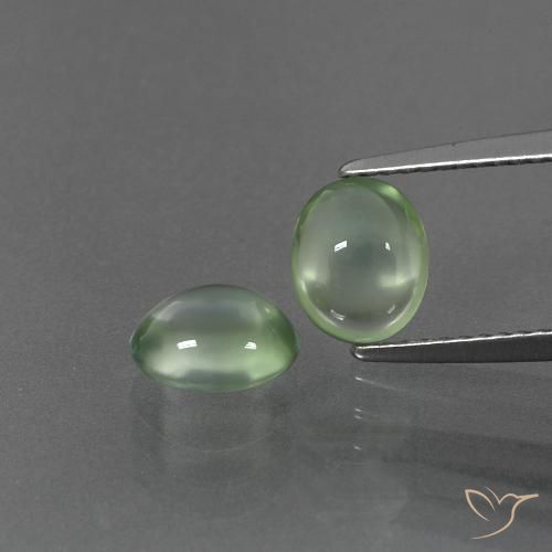 2.36 ct Oval Prehnite, 7.3 x 6.1 mm From South Africa, Photo A