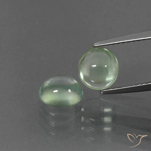2.7 ct Oval Prehnite, 7 x 6.5 mm From South Africa, Photo A