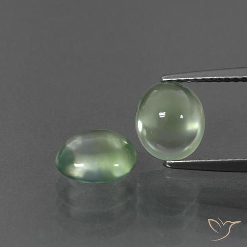 3.59 ct Oval Prehnite, 7.9 x 6.9 mm From South Africa, Photo A