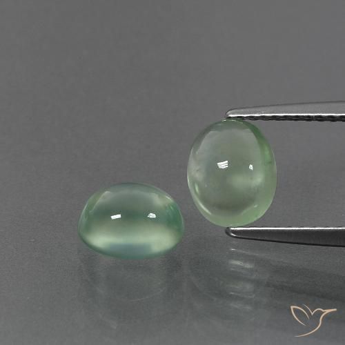 3.23 ct Oval Prehnite, 7.6 x 6.3 mm From South Africa, Photo A