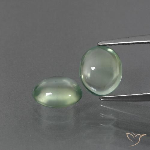 3.11 ct Oval Prehnite, 8.1 x 6.9 mm From South Africa, Photo A