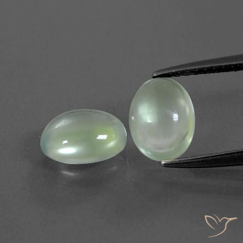2.66 ct Oval Prehnite, 8.3 x 6.3 mm From South Africa, Photo A