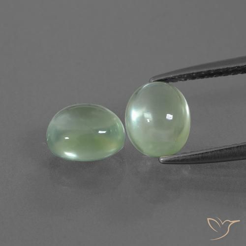 2.76 ct Oval Prehnite, 7.4 x 6 mm From South Africa, Photo A