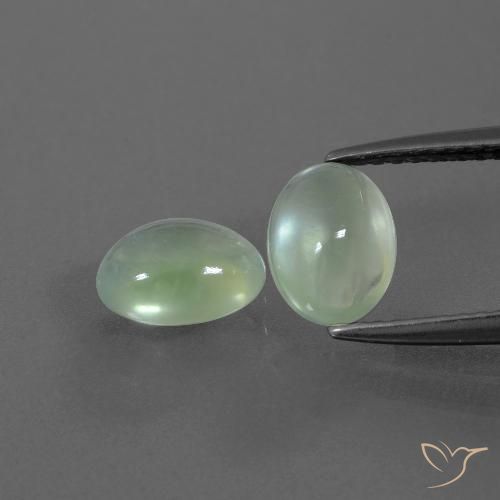2.39 ct Oval Prehnite, 7.8 x 5.7 mm From South Africa, Photo A