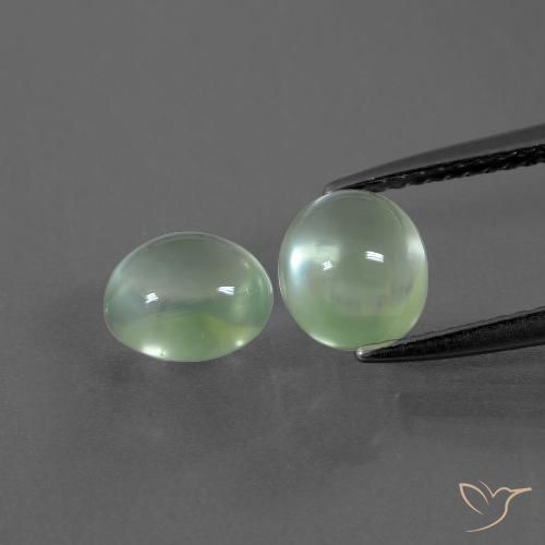 2.78ctw Natural Light Yellow Green Prehnite, Oval, Transparent