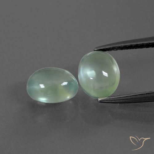 2.91ctw Natural Light Mint Green Prehnite, Oval, Transparent