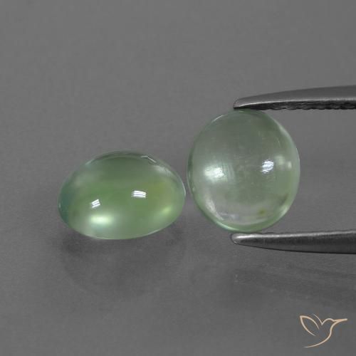 2.36ctw Natural Light Green Prehnite, Oval, Transparent