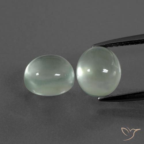 4.96ctw Natural Very Light Yellow Green Prehnite, Oval, Transparent