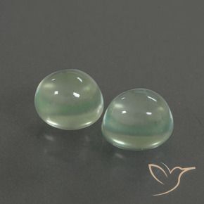 3.47 ctw Green Prehnite Stones, Natural Prehnite in Oval Cabochon Shape for Sale