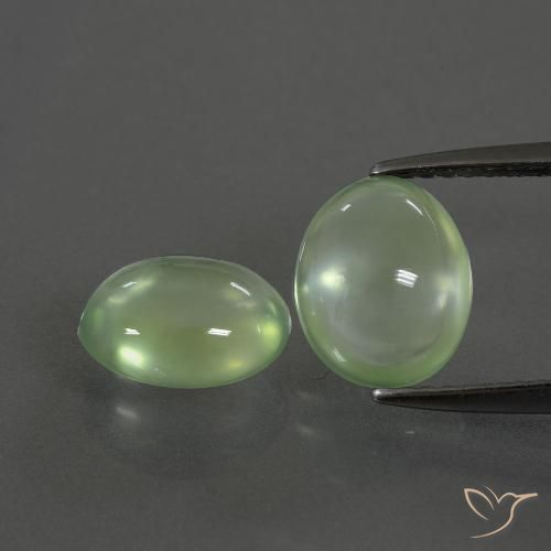 3.94 ct Oval Prehnite, 9 x 7.4 mm From South Africa, Photo A