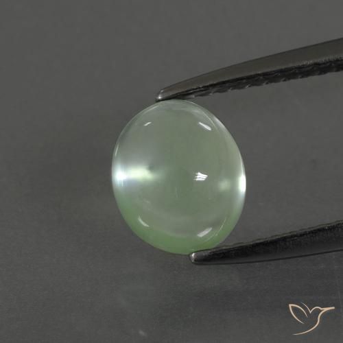 1.70ct Natural Warm Green Prehnite, Oval, Transparent