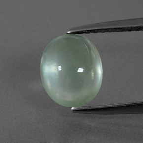 Light Mint Пренит Камень - 2.1ct Овал Кабошон (ID: 407505)