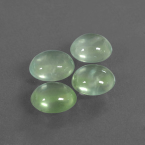 1.3ct Oval Cabochon Green Prehnite for sale thumb image of 1.3ct Oval Cabochon Green Prehnite (ID: 407566)