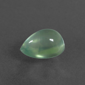 2.30 ct Green Prehnite Stone, Natural Prehnite in Pear Cabochon Shape for Sale