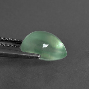 Prehnite Gemstone in 9.2 x 6.8 mm Size for Sale, Prehnite Stone in Green Color