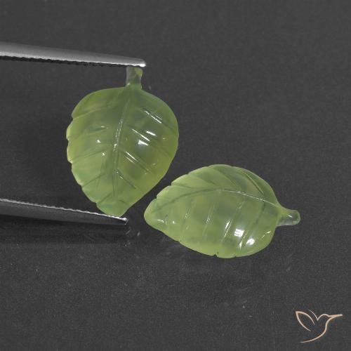 11.78ctw Natural Yellow Green Prehnite, Fancy, Translucent