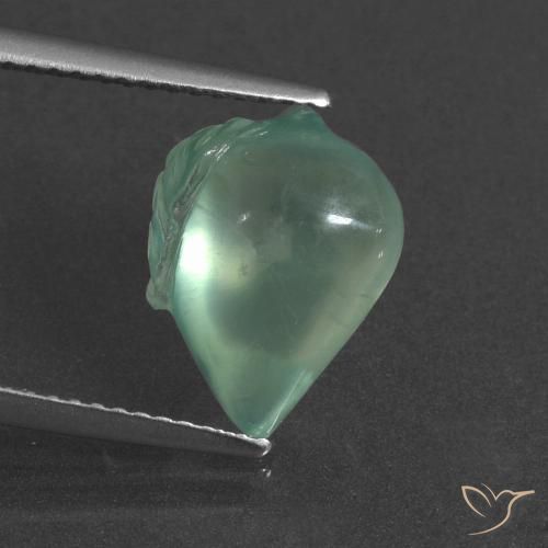 5.19ct Natural Light Cool Green Prehnite, Fancy, Translucent