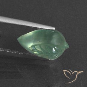 Prehnite Gemstone in 12.9 x 9.7 mm Size for Sale, Prehnite Stone in Light Cool Green Color