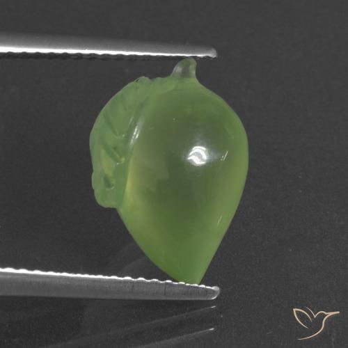6.17ct Natural Pear Green Prehnite, Fancy, Translucent