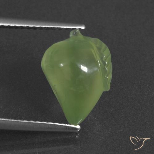6.02ct Natural Warm Green Prehnite, Fancy, Translucent
