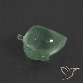 4.74 ct Green Prehnite Stone, Natural Prehnite in Carved Fruit Shape for Sale