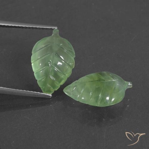 11.57ctw Natural Medium Green Prehnite, Fancy, Translucent