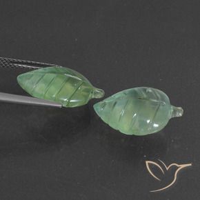Prehnite Gemstones in 16.5 x 11.3 mm Size for Sale, Prehnite Stones in Yellowish Green Color