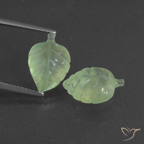8.38 ct Carved Prehnite, 13.4 x 8.5 mm From South Africa, Photo A