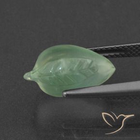 Prehnite Gemstone in 15 x 10 mm (calibrated) Size for Sale, Prehnite Stone in Yellowish Green Color