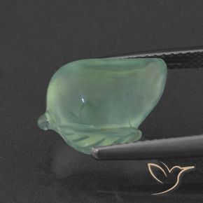 Prehnite Gemstone in 15.1 x 10.6 mm Size for Sale, Prehnite Stone in Mint Green Color
