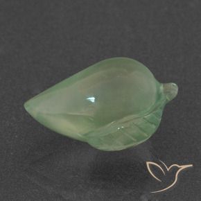 7.18 ct Green Prehnite Stone, Natural Prehnite in Carved Fruit Shape for Sale