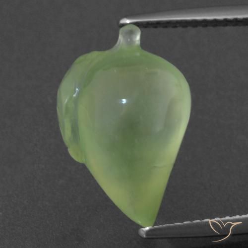 8.47ct Natural Medium Green Prehnite, Fancy, Translucent