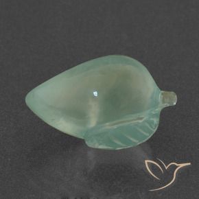 8.43 ct Green Prehnite Stone, Natural Prehnite in Carved Fruit Shape for Sale