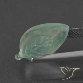 Prehnite Gemstone in 16.2 x 10.6 mm Size for Sale, Prehnite Stone in Light Mint Green Color