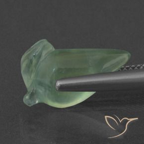 Prehnite Gemstone in 17.3 x 10.9 mm Size for Sale, Prehnite Stone in Light Green Color