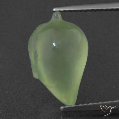 7.94ct Natural Pale Pear Green Prehnite, Fancy, Translucent
