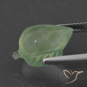 Prehnite Gemstone in 16 x 11.1 mm Size for Sale, Prehnite Stone in Pale Lime Green Color