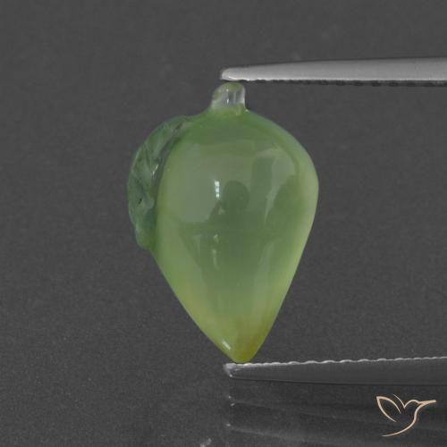 5.23ct Natural Warm Green Prehnite, Fancy, Translucent