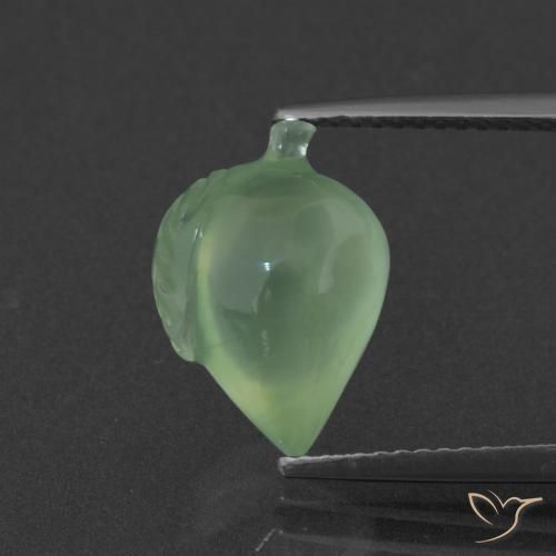 5.14ct Natural Yellowish Green Prehnite, Fancy, Translucent