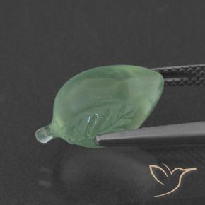 Prehnite Gemstone in 15 x 10 mm (calibrated) Size for Sale, Prehnite Stone in Light Green Color