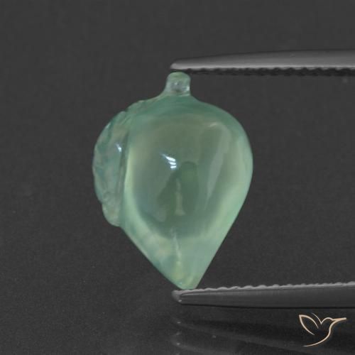 5.58ct Natural Mint Green Prehnite, Fancy, Translucent