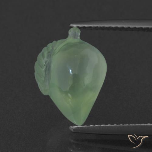 6.44ct Natural Light Pine Green Prehnite, Fancy, Translucent
