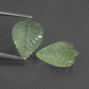 4.8ct Carved Leaf Green Prehnite for sale thumb image of 4.8ct Carved Leaf Green Prehnite (ID: 418277)