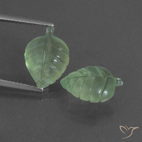 8.81 ct Carved Prehnite, 14 x 10.2 mm From South Africa, Photo A