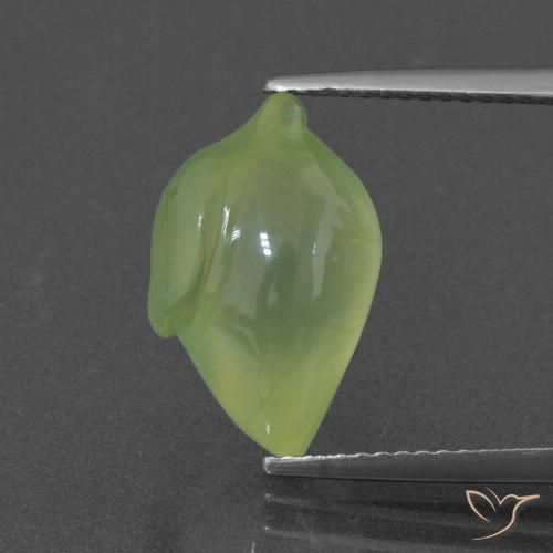 7.16ct Natural Lime Green Prehnite, Fancy, Translucent